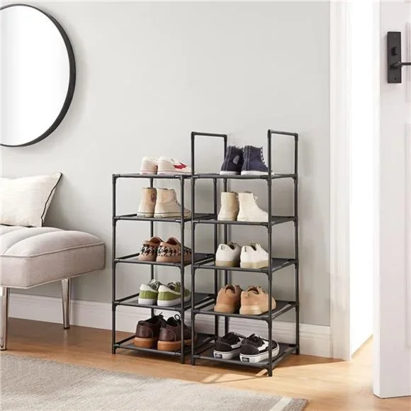 SONGMICS Shoe Rack, 10-Tier Shoe Shelf, Shoe Storage Organizer